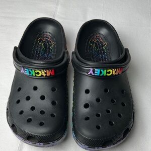 CROCS Black Mickey Mouse Clogs